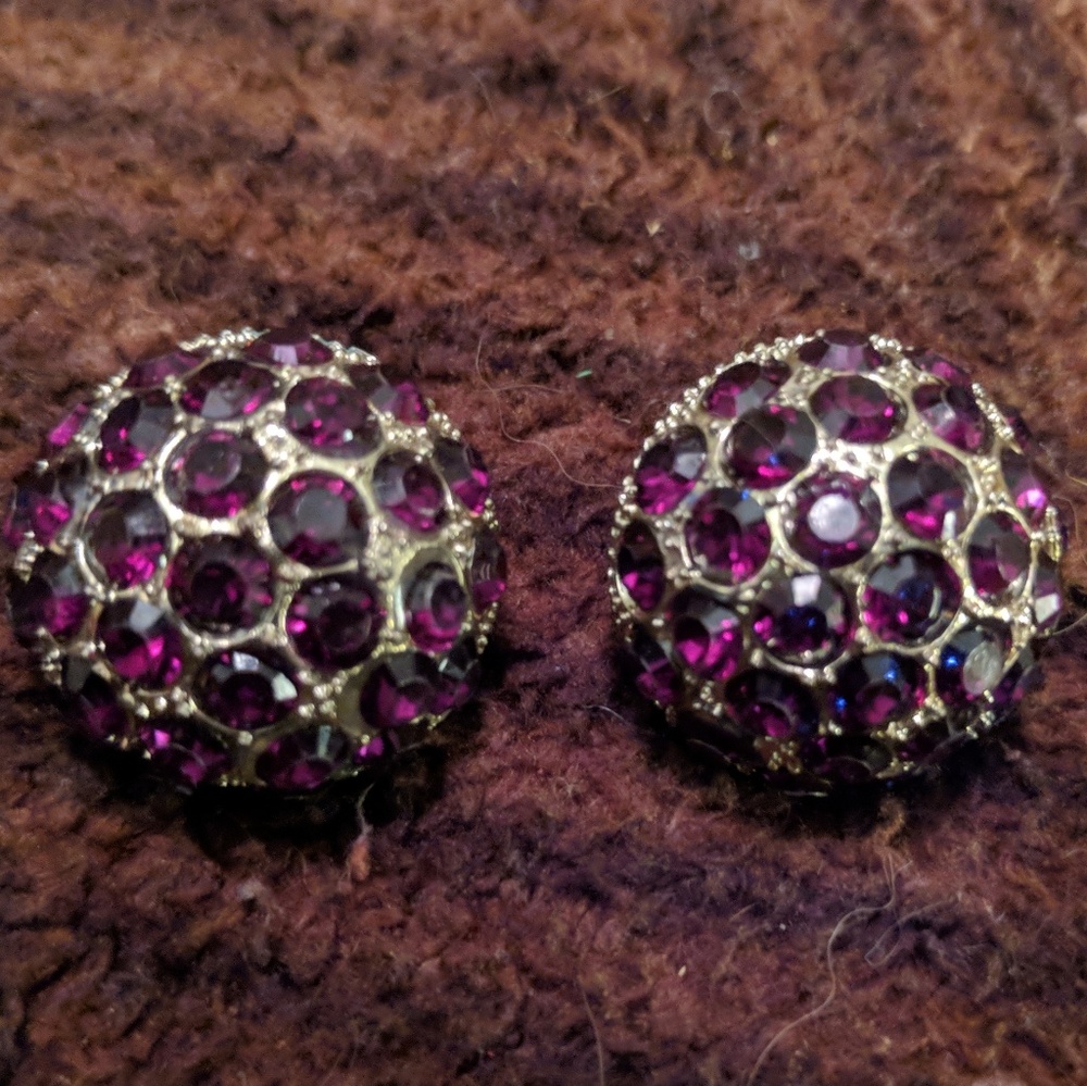 Statement earrings.
